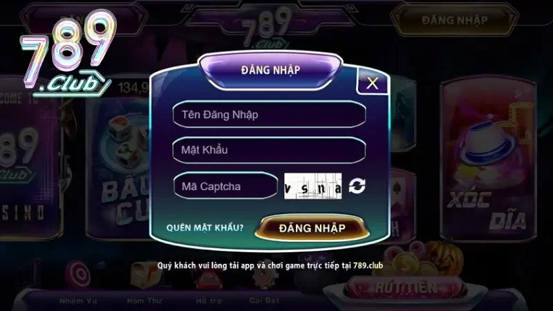 Lưu ý khi đăng nhập 789CLUB